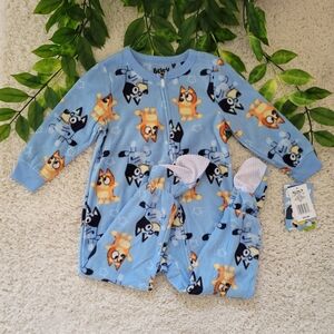 Toddler Boy Bluey Sleeper/Footie (3T)